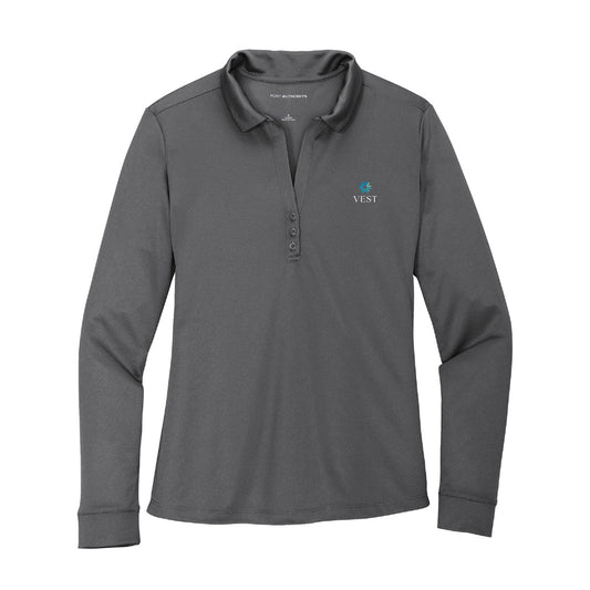 Port Authority® Women's Silk Touch™ Performance Long Sleeve Polo