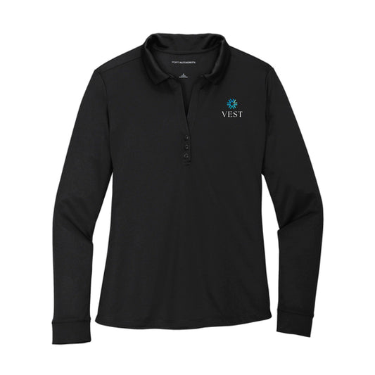 Port Authority® Women's Silk Touch™ Performance Long Sleeve Polo