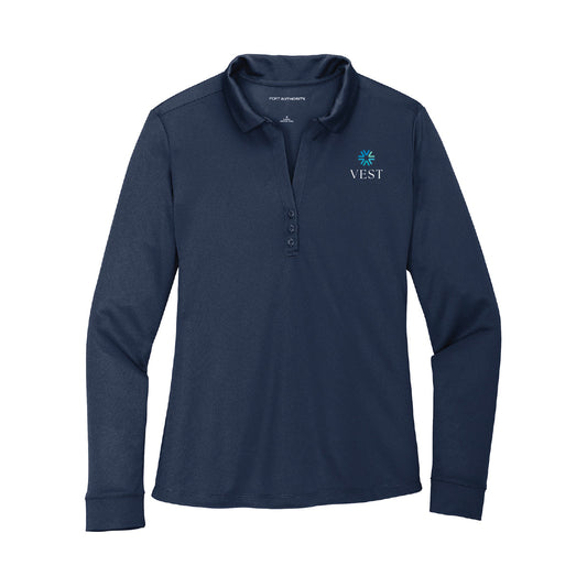 Port Authority® Women's Silk Touch™ Performance Long Sleeve Polo